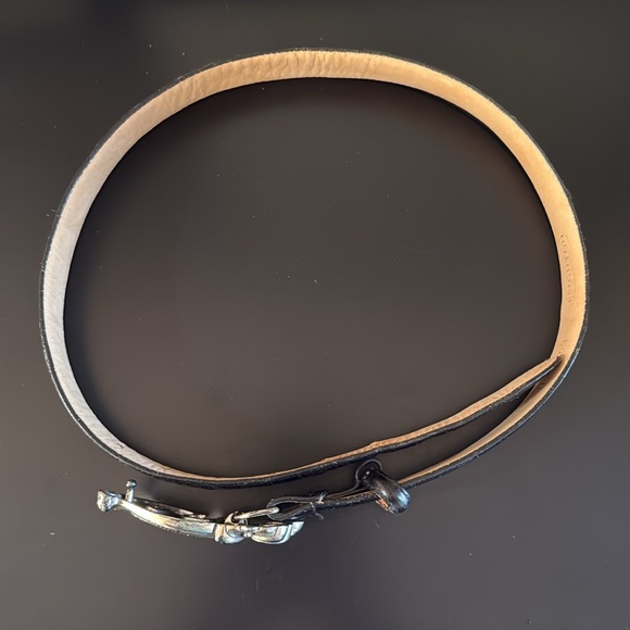 Vintage Brighton, black crock embossed belt - Picture 7 of 8